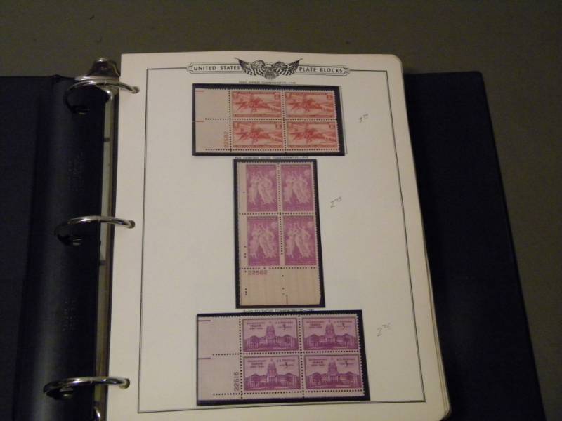 lot 67 image: Stamp Book US Plate Blocks