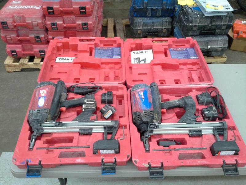 lot 402 image: Pair of Powers Trak-It C5 Gas Fastening Systems