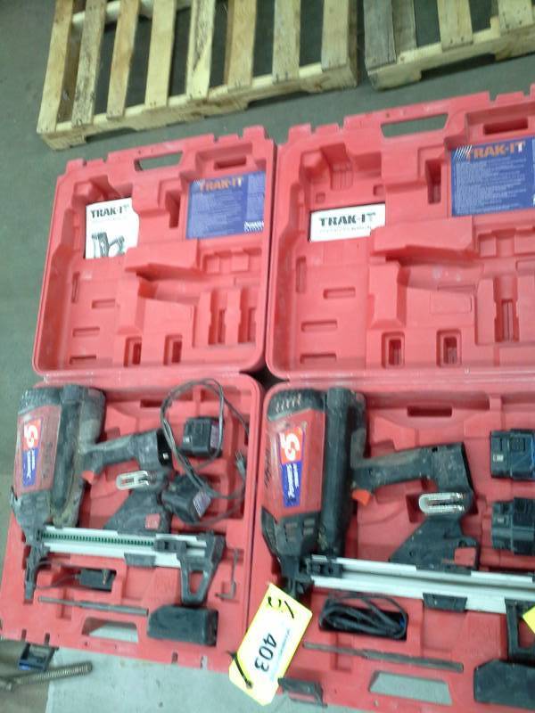 lot 403 image: Pair of Powers Trak-It C5 Gas Fastening Systems