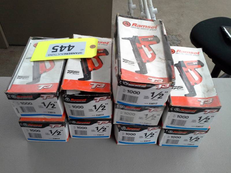 lot 445 image: Two Partial Boxes of Ramset .157 Concrete Pins