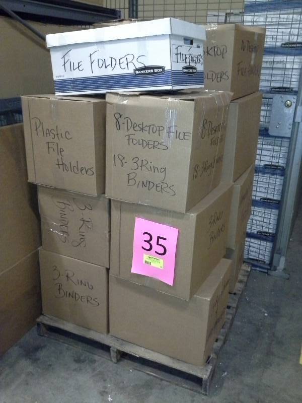 lot 35 image: Pallet of Office Supplies