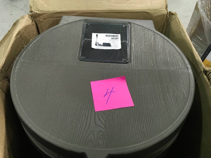 lot 4 image: Rain Wizard Oak 50 Rain Barrel in good conditions