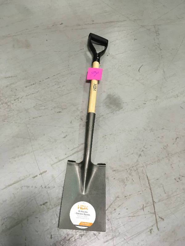 lot 87 image: HDX 2531400 28 in. DHandle Garden Spade in good conditions