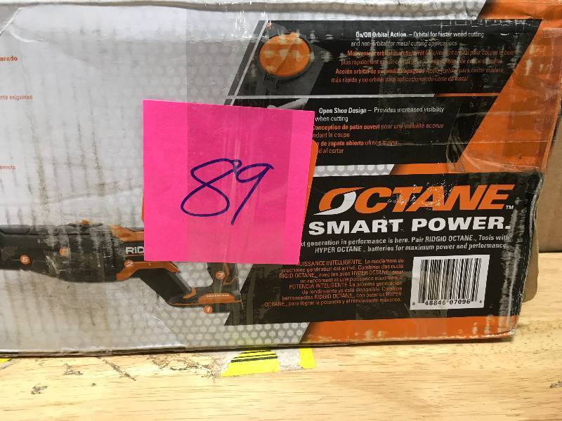 lot 89 image: RIDGID Gen5x 18 Volt HYPER Lithium Brushless Reciprocating Saw  Used in good working cond.