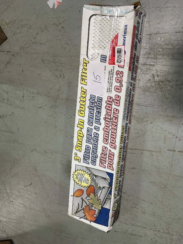 Amerimax Snap-in Gutter Filter Pvc Gutter Screen  in good conditions