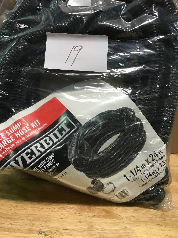 Everbilt Commercial Pumps 1-14 in. x 24 ft. Sump Pump Discharge Hose Kit not used