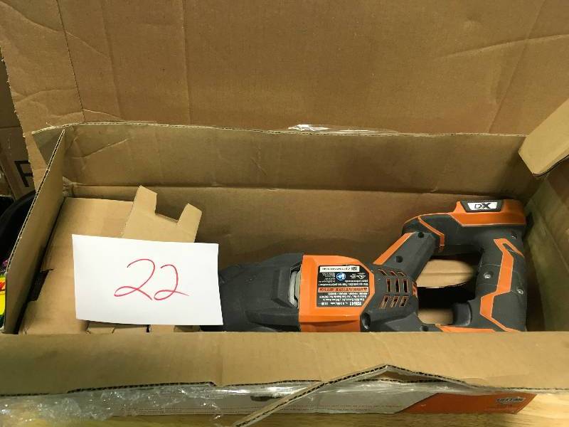 RIDGID X4 Cordless Reciprocating Saw 18 V R8641 Lithium Ion  Used in good working cond.