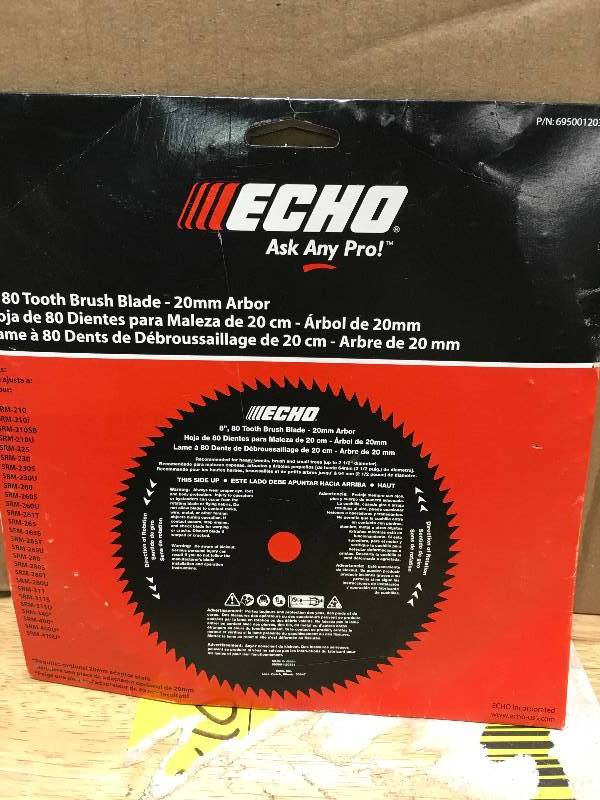Echo 8 In 80 Tooth Brush Blade For Cutter Not Used Kx Real Echo 8 In 80 Tooth Brush Blade For Cutter Not Used Kx Real Deal Auction Tools And Housewares Minneapolis Wednesday K Bid