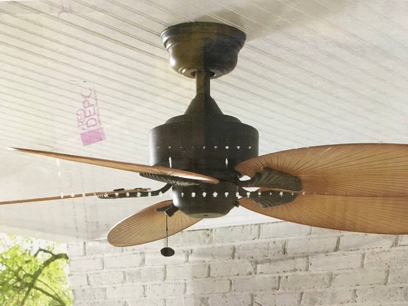 Lillycrest 52 in. IndoorOutdoor Aged Bronze Ceiling Fan  in good conditions