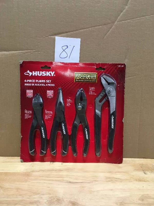 HUSKY Pliers Set (4-Piece)  in good conditions