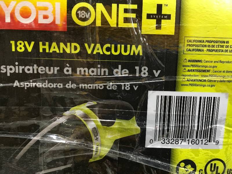 Ryobi 18-Volt ONE Cordless Hand Vacuum (Tool-Only) with Crevice Tool  in good conditions