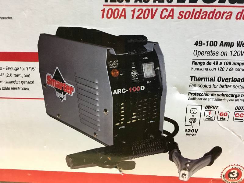 SMARTER TOOLS 120-Volt 100 Amp AC Stick Welder  in good conditions
