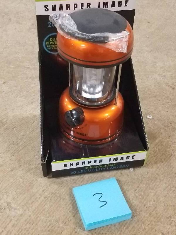 lot 3 image: Sharper Image LED Utility Lantern - Green in good conditions