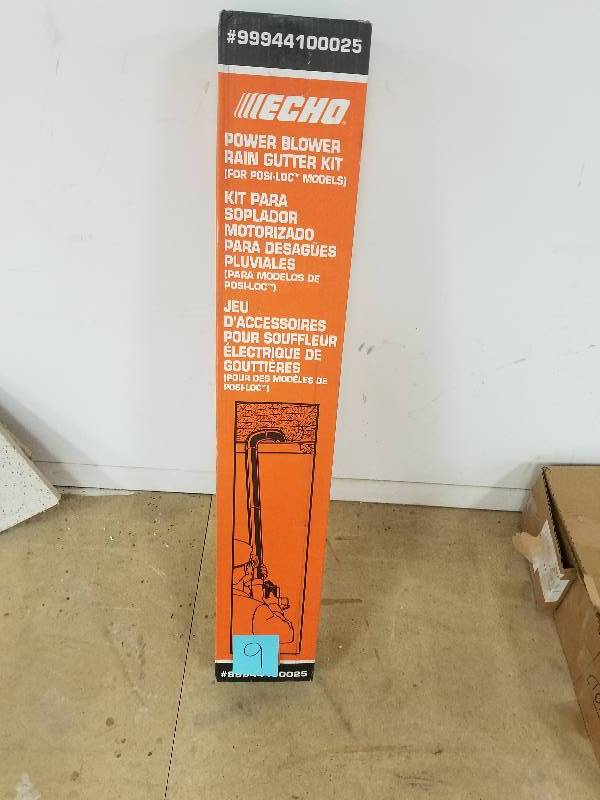 lot 9 image: ECHO 99944100025 Rain Gutter Cleaning Kit for Blowers in good conditions