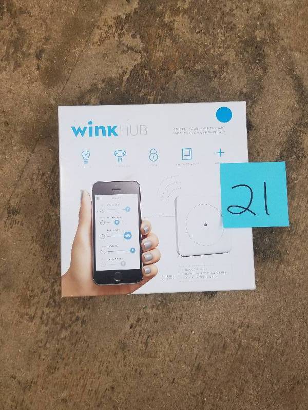 lot 21 image: Wink Connected Hub 1.8 not used