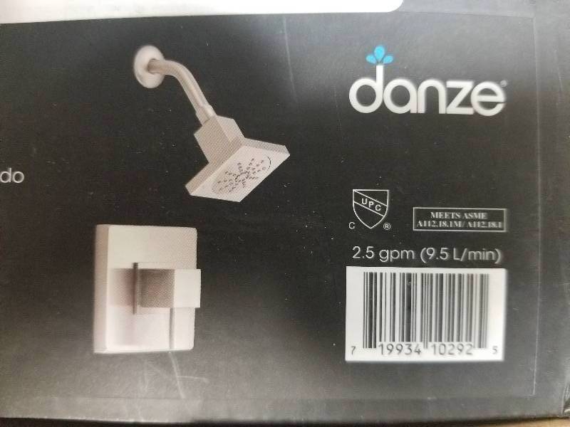 lot 28 image: Danze D500533BNT Reef Single Handle Shower Trim Kit, 2.5 GPM, Valve Not Included, Brushed Nickel not used