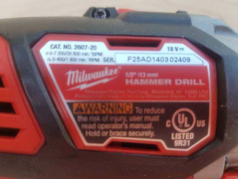 lot 32 image: Milwaukee Hammer Drill 12....Brand New