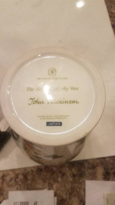 lot 65 image: Franklin Porcelain by John Wilkinson...Limited Edition