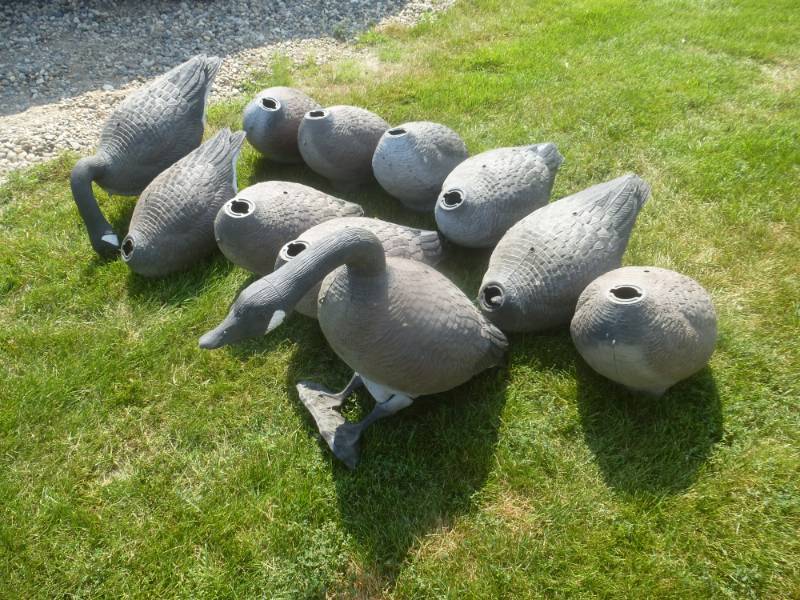 lot 2 image: Magnum Goose Decoys