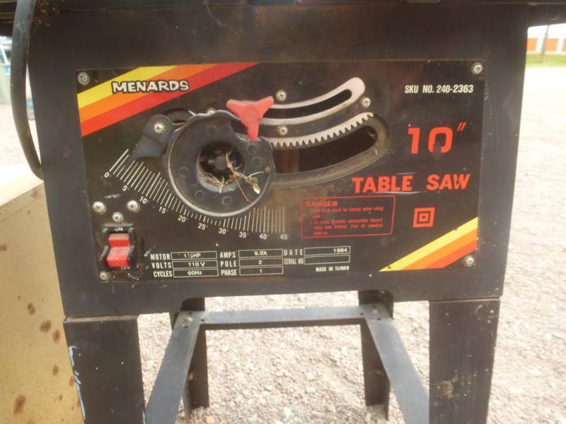 Menards 10" Table Saw & Router Table NCS 2000 Pete, Hunting,Fishing