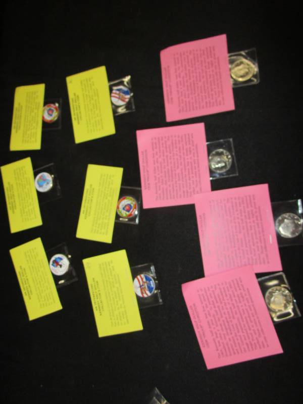 lot 3 image: 4 Kennedy Proof 12 $ and 6 Colorized 12 $