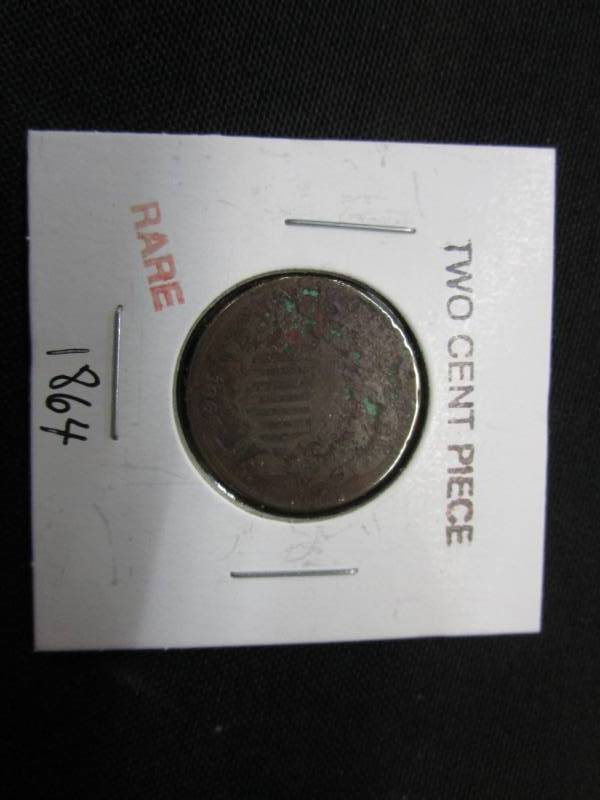 lot 19 image: 1864 2 Cent Piece
