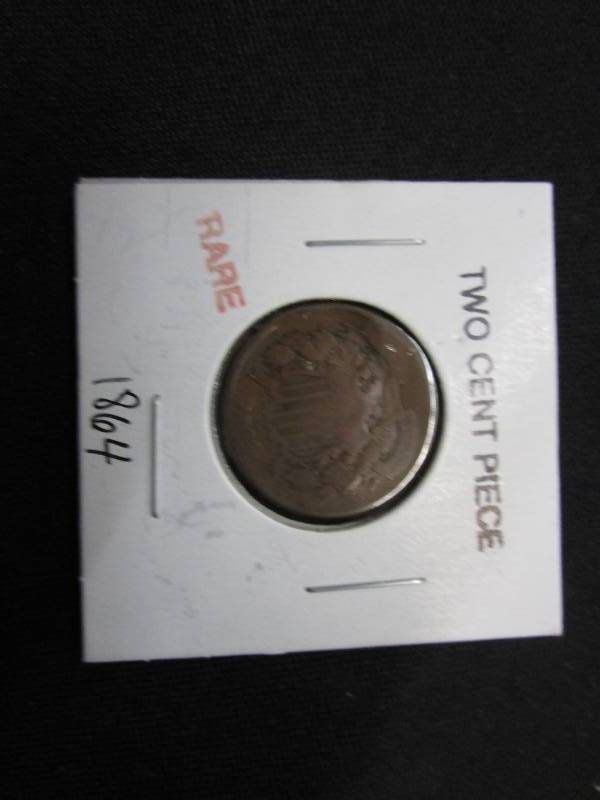 lot 20 image: 1864 2 Cent Piece