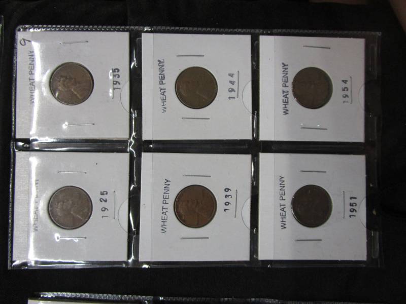 lot 41 image: 60 Wheat Cents