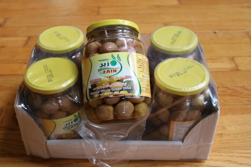 lot 3 image: Zain Natural Whole Green Olives, ca...