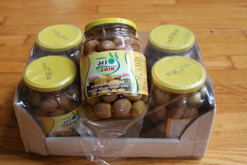 lot 4 image: Zain Natural Whole Green Olives, ca...