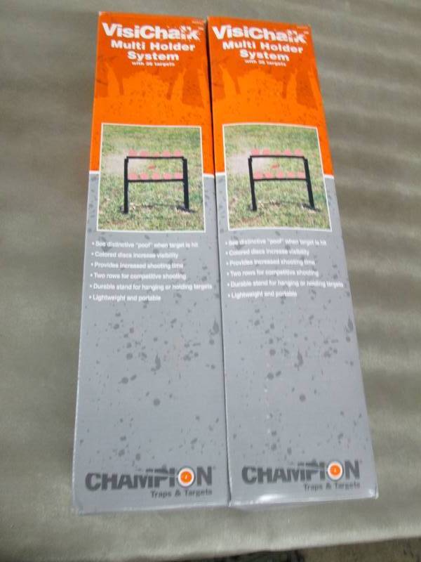 lot 301 image: Case of 8 Champion VisiChalk Multi Target Holder System
