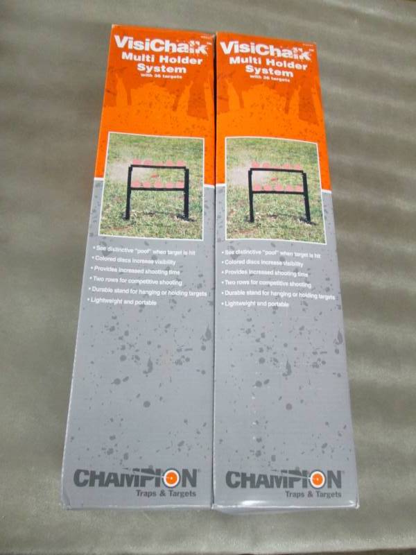 lot 304 image: Case of 8 Champion VisiChalk Multi Target Holder System
