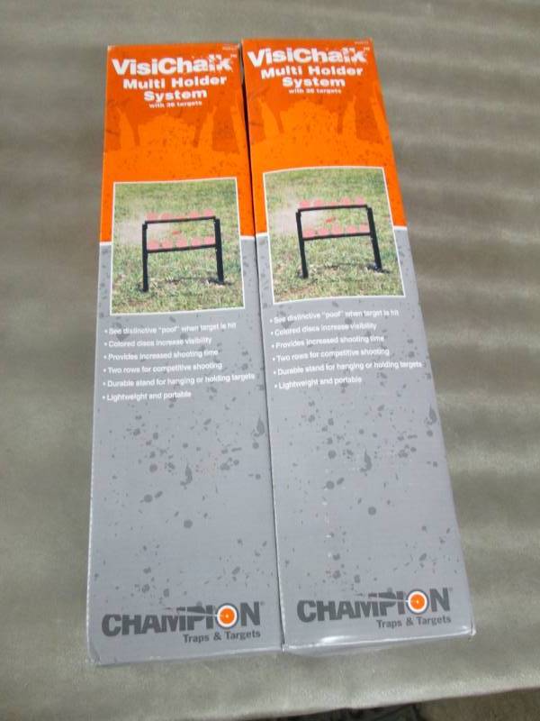 lot 305 image: Case of 8 Champion VisiChalk Multi Target Holder System