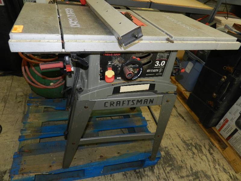 lot 159 image: CRAFTSMAN 10 TABLE SAW ON STAND