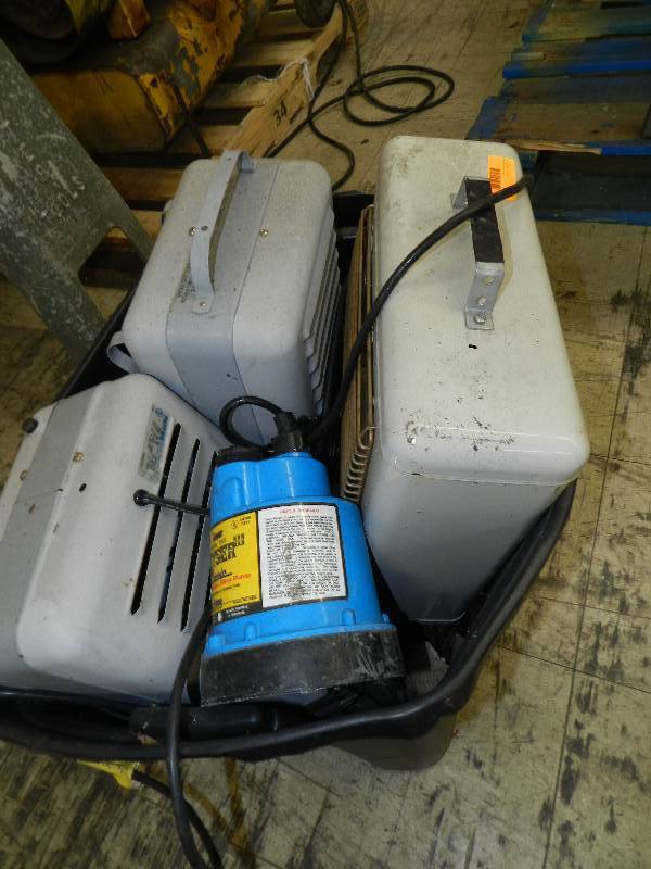 lot 162 image: MILK HOUSE HEATERS AND SIMER PUMP