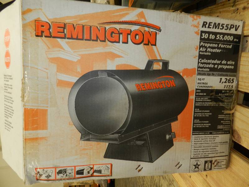 lot 169 image: REMINGTON PROPANE FORCED AIR HEATER