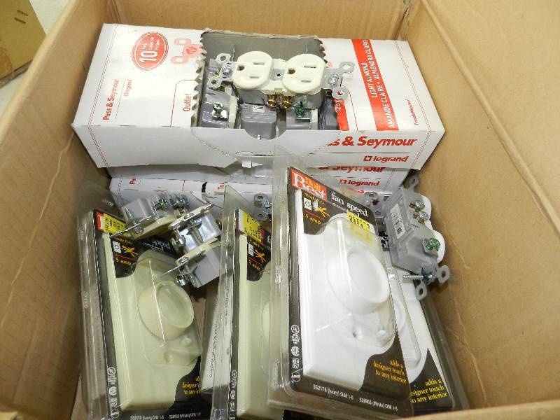lot 198 image: DIMMER SWITCHES, ELECTRICAL OUTLETS