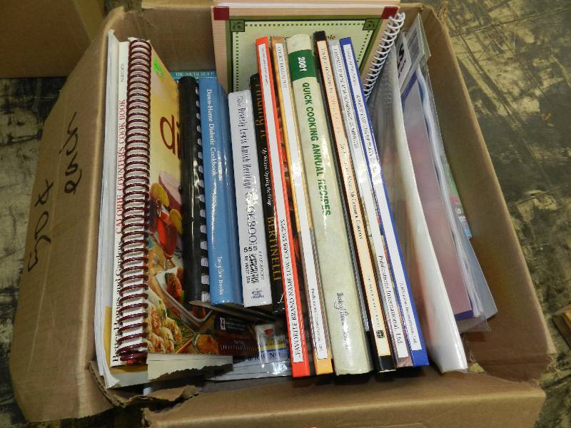 lot 217 image: BOX OF COOKBOOKS