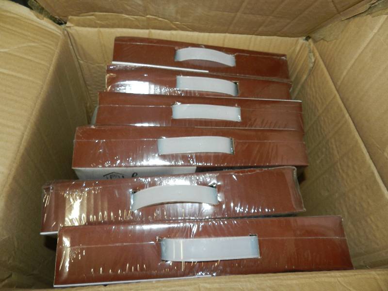 lot 228 image: SIX PLASTIC ELONGATED TOILET SEATS, NEW IN PKG