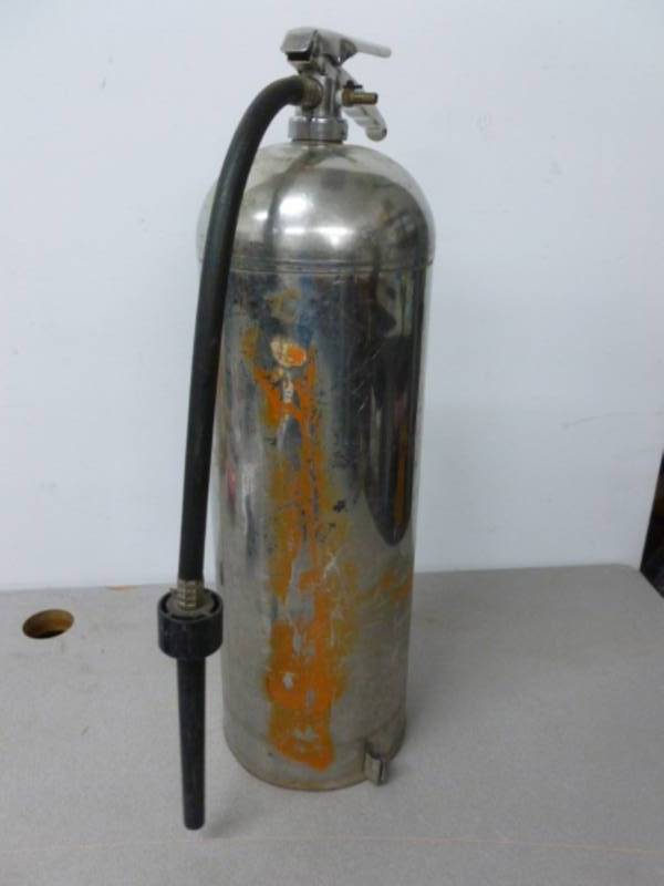 lot 175 image: Stainless Steel Extinguisher