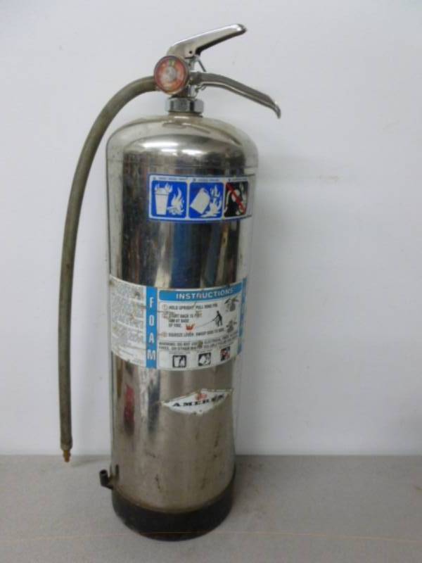 lot 176 image: Stainless Steel Extinguisher