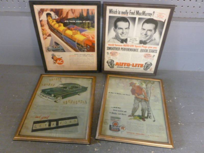 lot 87 image: Vintage Advertisement Pictures