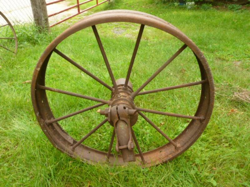 lot 113 image: Antique Steel Wheel