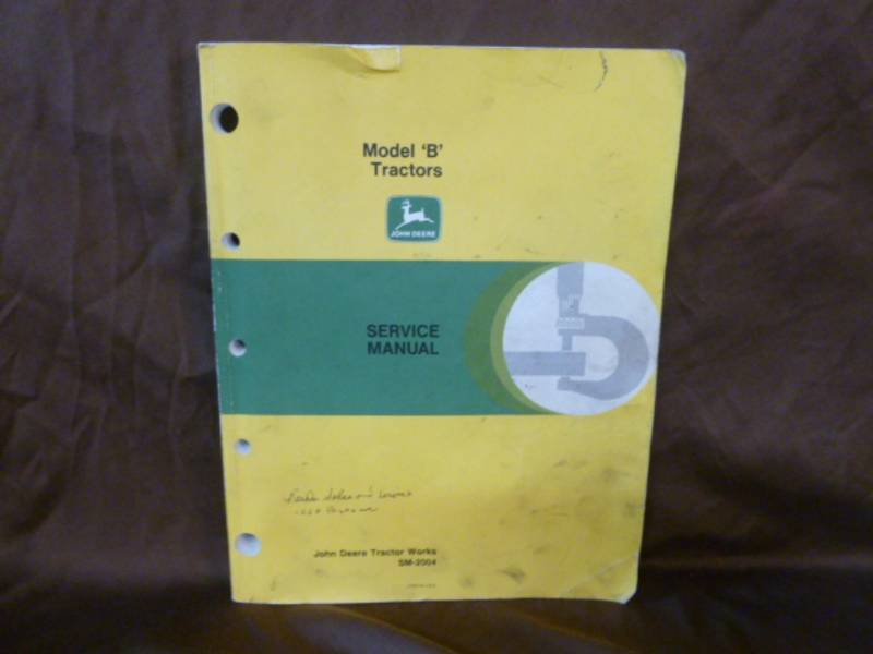 lot 180 image: John Deere Manual
