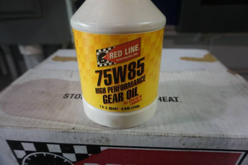 lot 61 image: 1 Case 12 qts Red Line Brand 75W-85 High Performance Synthetic Gear Oil