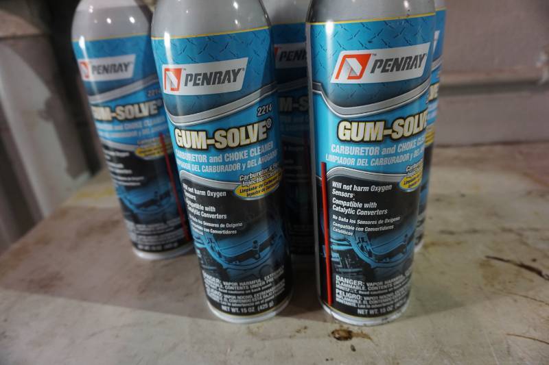 lot 77 image: 7 Spray Cans Penray Gum Solve Carb and Choke Cleaner and Lubricant
