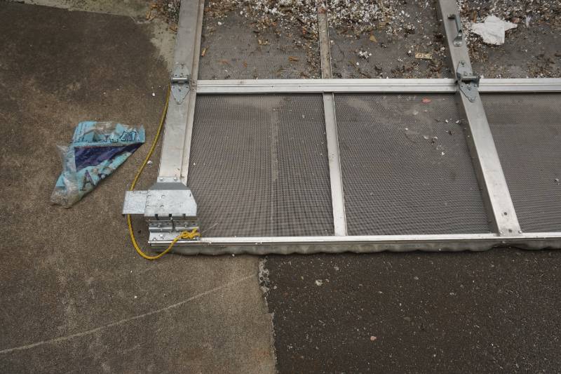 lot 21 image: The Bug Blocker Aluminum Overhead Garage Door Bug Screen System