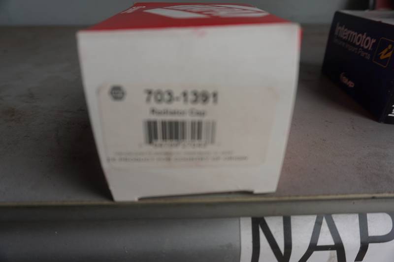 lot 107 image: Napa Brand Radiator Cap # 703-1391
