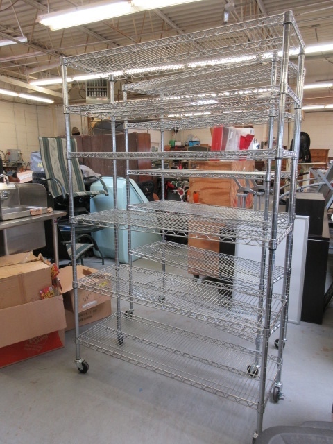 ROLLING METRO STYLE SHELVING UNITS