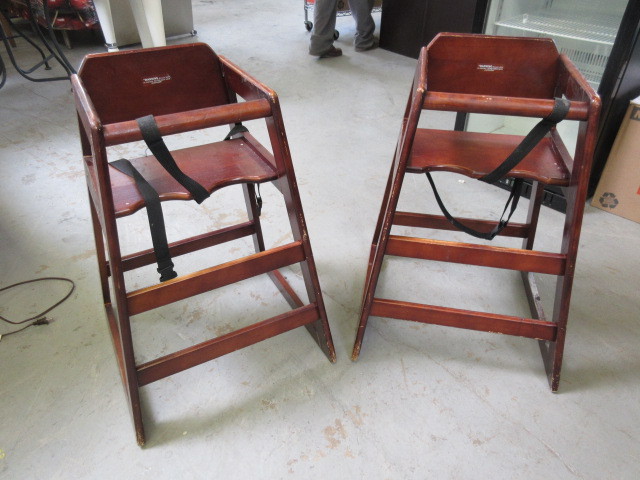 WOODEN HIGH CHAIRS